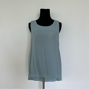 CLARA IBARGUREN aquamarine blue sleeveless tank top blouse. Size 40 Argentina wh